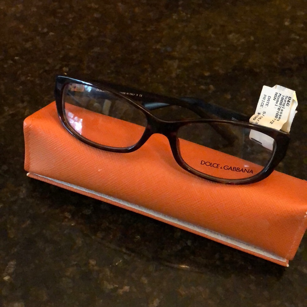 NWT Dolce & Gabbana Tortoiseshell Eyeglass Frames